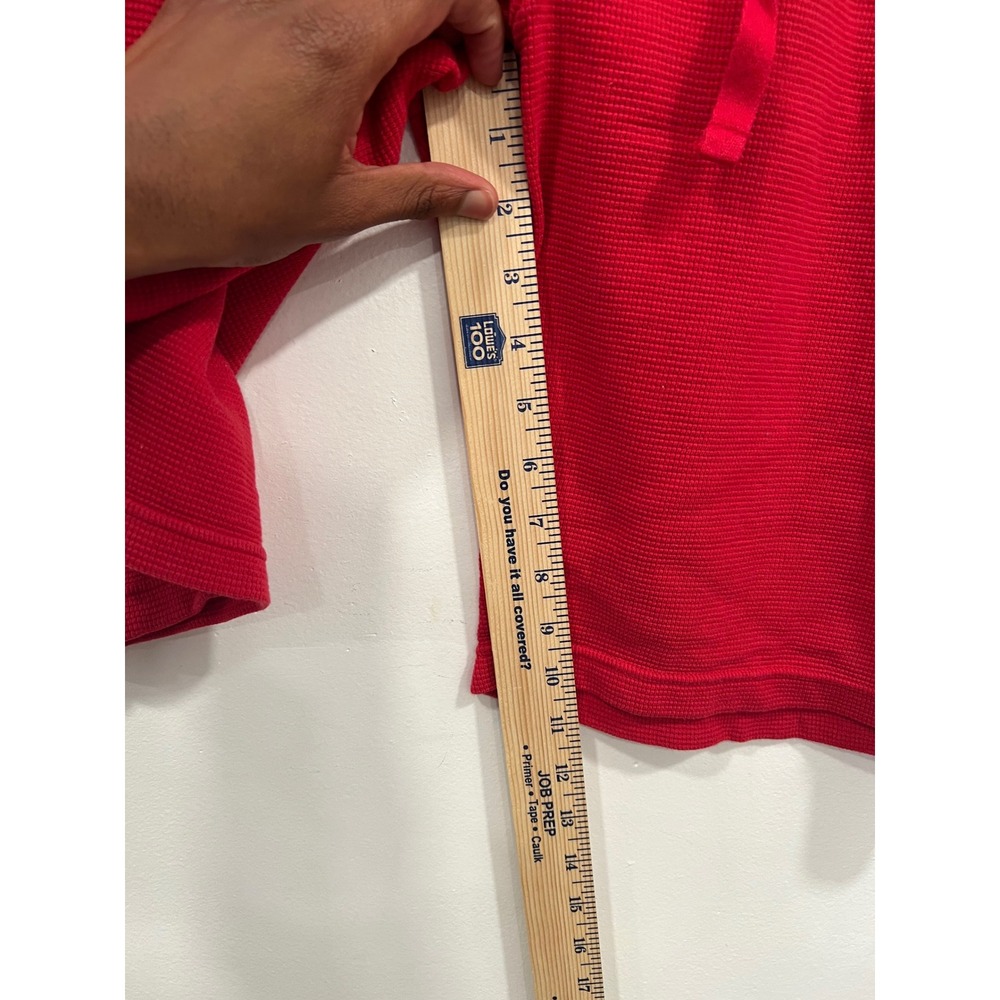 Polo Ralph Lauren Shorts Mens L Red Excellent Waffle Knit Drawstring Loungewear - Picture 8 of 10